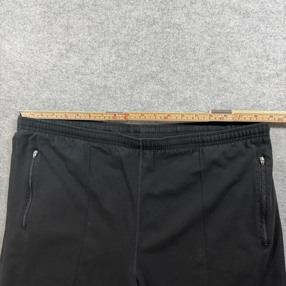 Nike Sweatpants Mens L Black Tapered Zip Pockets Drawstring Athletic Zip Ankles